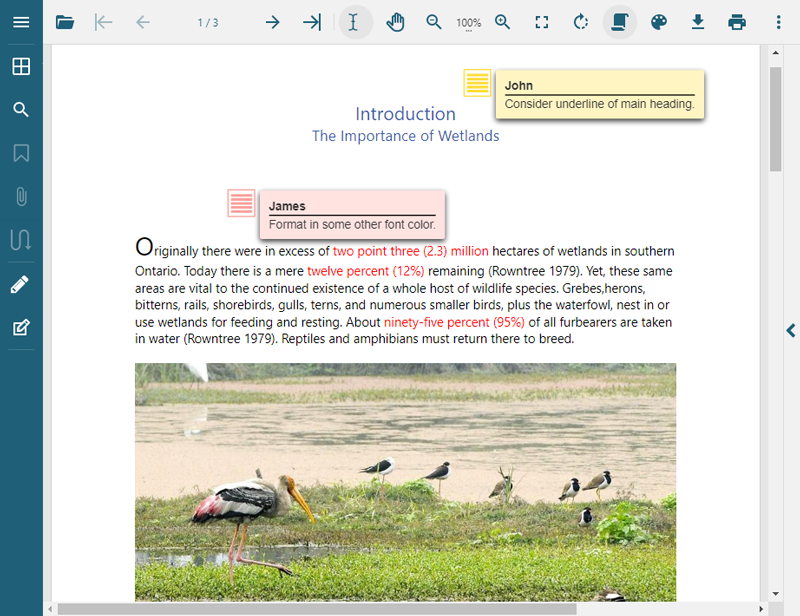 Programmatically view & edit comments on PDF