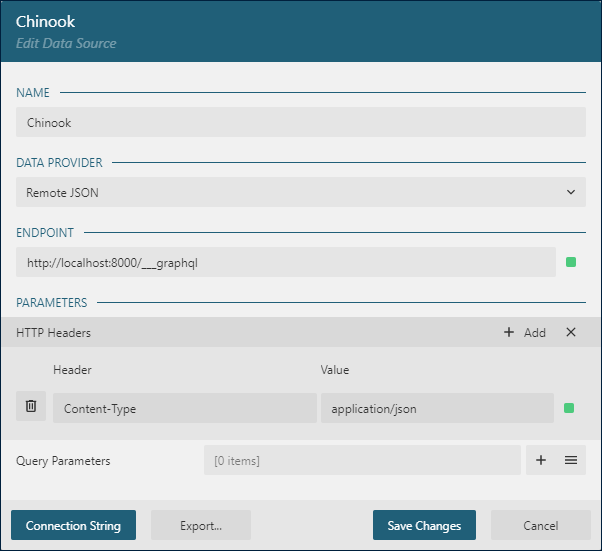 Edit Data Source