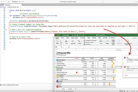 Add Threaded Comments to Excel files in Java Apps