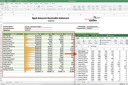Import Data to an Excel File using Java API