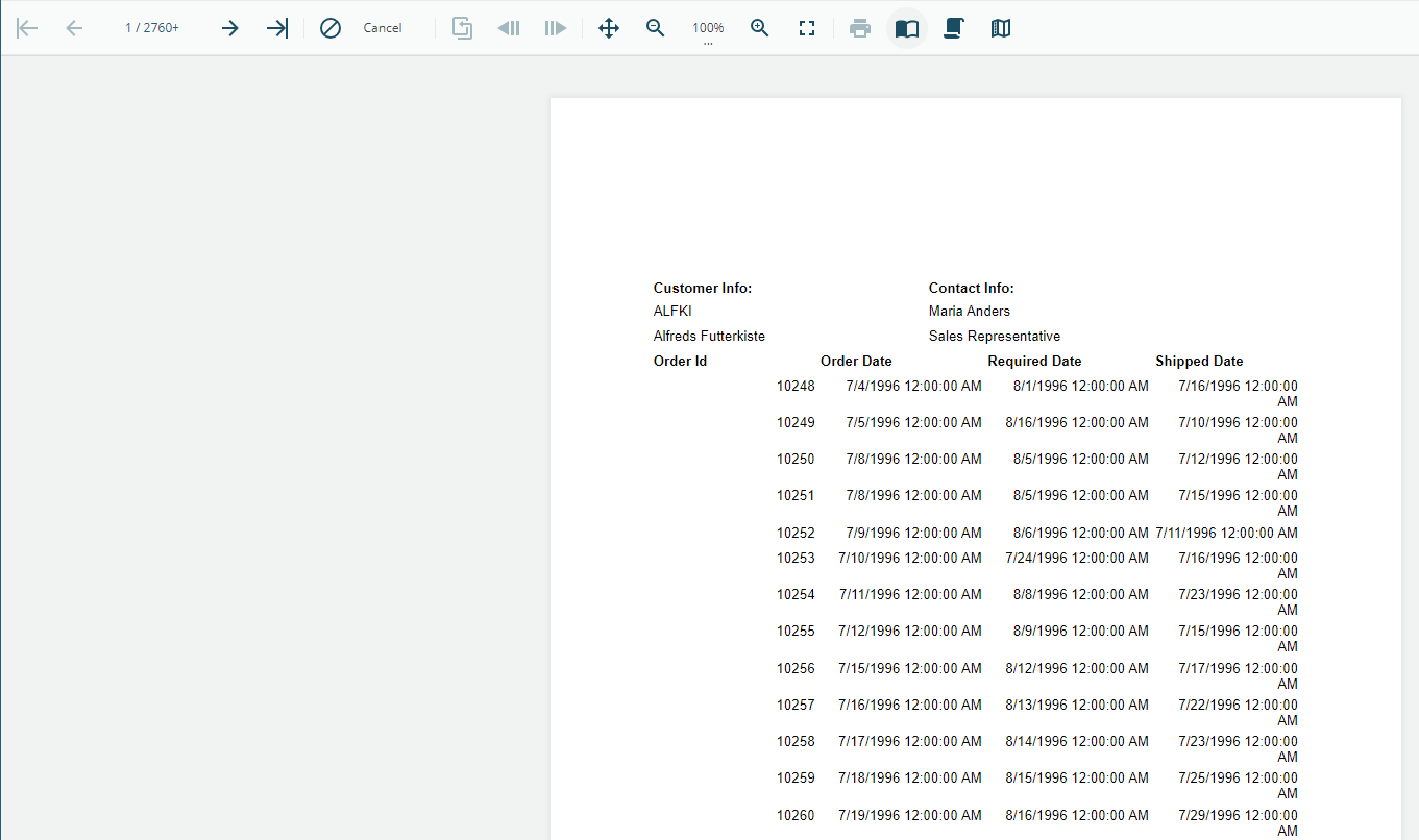 Report Run without Filter