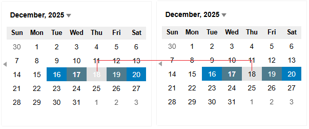 Calendar Contrast Ratio