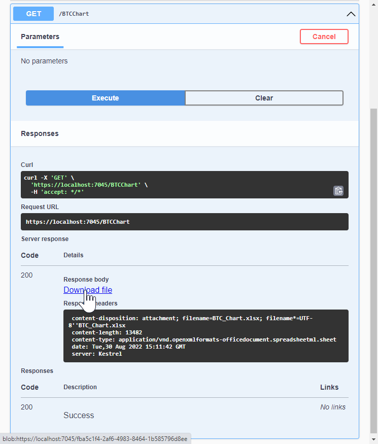 XLSX file download link