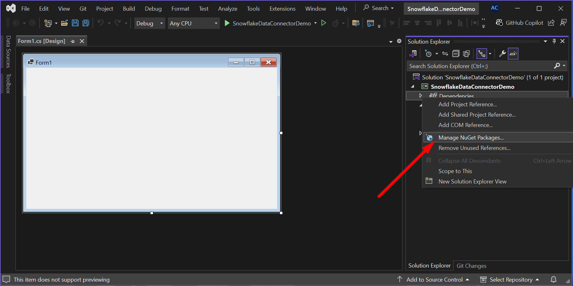 Manage NuGet Packages