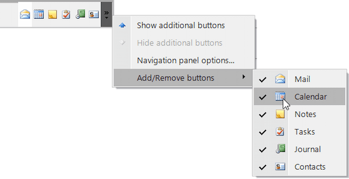 WinForms Navigation Bar Runtime Customization