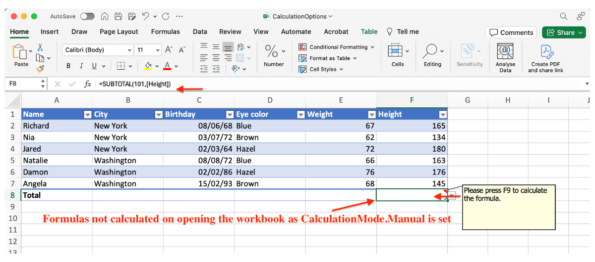 How to change the calculation mode of an Excel file programatically