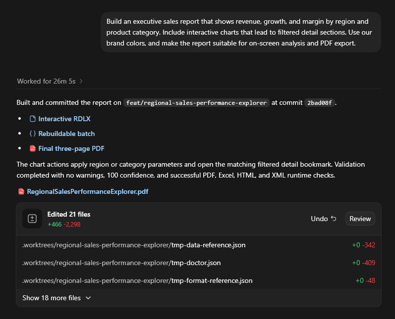 CLI Report Structure
