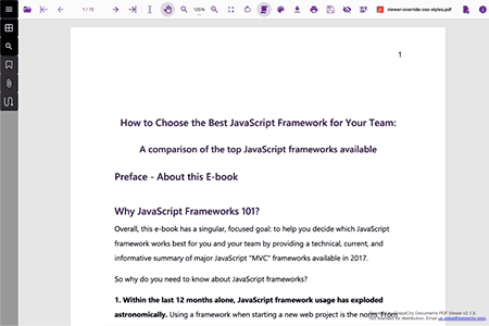 Customize a JavaScript PDF Viewer's UI